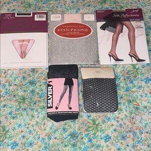 Bundle of pantyhose & tights (6)(s-m)